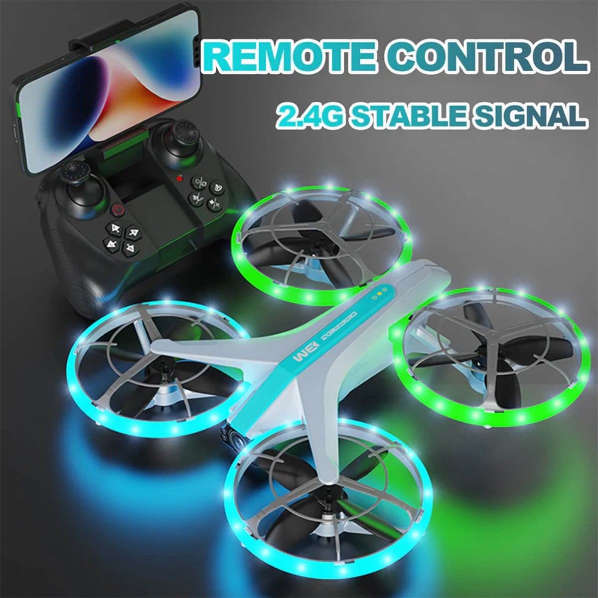 4DRC 4D-V33 Renk Değiştiren Işıklara Sahip 4D-V33 Fırçasız Motorlu Drone