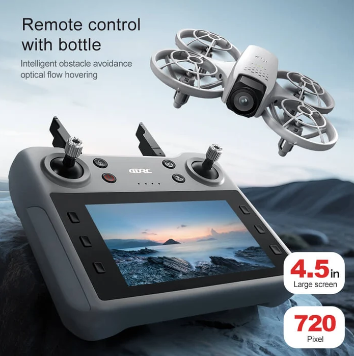 4DRC 4D-V53 Fotoğraf Çekim Dronu 18 dakika uçuş süresi, 9 m/s maksimum hız ve 60 G ağırlığa sahip.