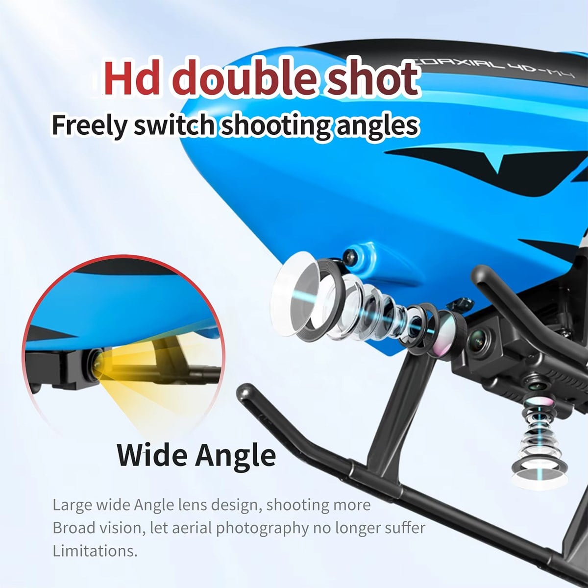 4DRC 4DRC M4 Profesyonel Büyük 72cm RC Helikopter, Kameralı, Engel Algılama, WiFi FPV Canlı Video, Sabit İrtifa Uçuşu, Oyuncak Drone