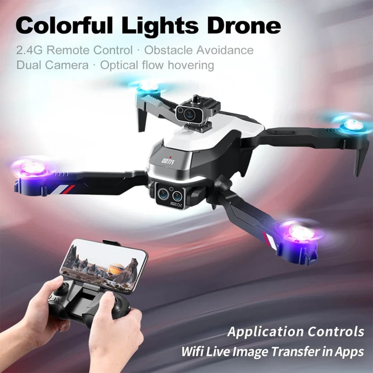4DRC M2 HD Kameralı Katlanabilir Drone Ekranlı Kumanda ile | 360° Dönüş, 15-20 Dk Uçuş Süresi, Taşıma Çantalı, 4 Yedek Pervane, Kompakt Tasarım