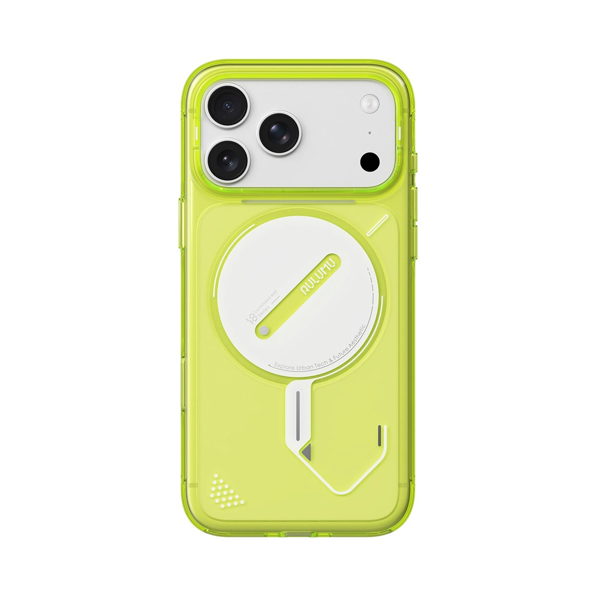 AULUMU Aulumu iPhone 18 Pro Max Uyumlu A18 Transparent Luminous Kılıf