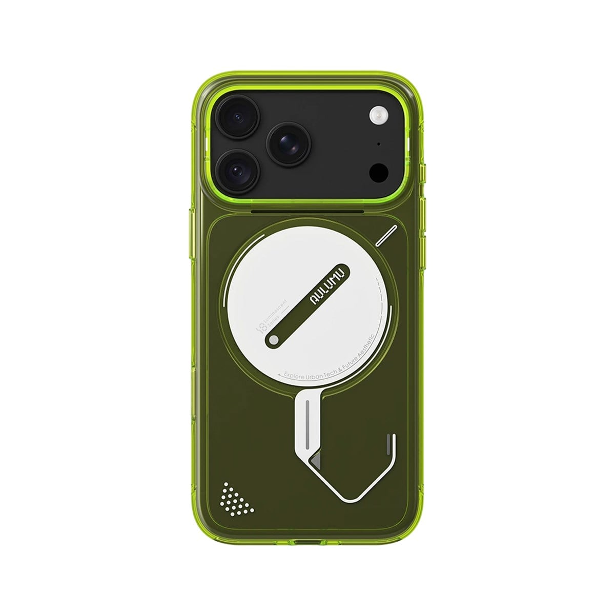 AULUMU Aulumu iPhone 18 Pro Max Uyumlu A18 Transparent Luminous Kılıf