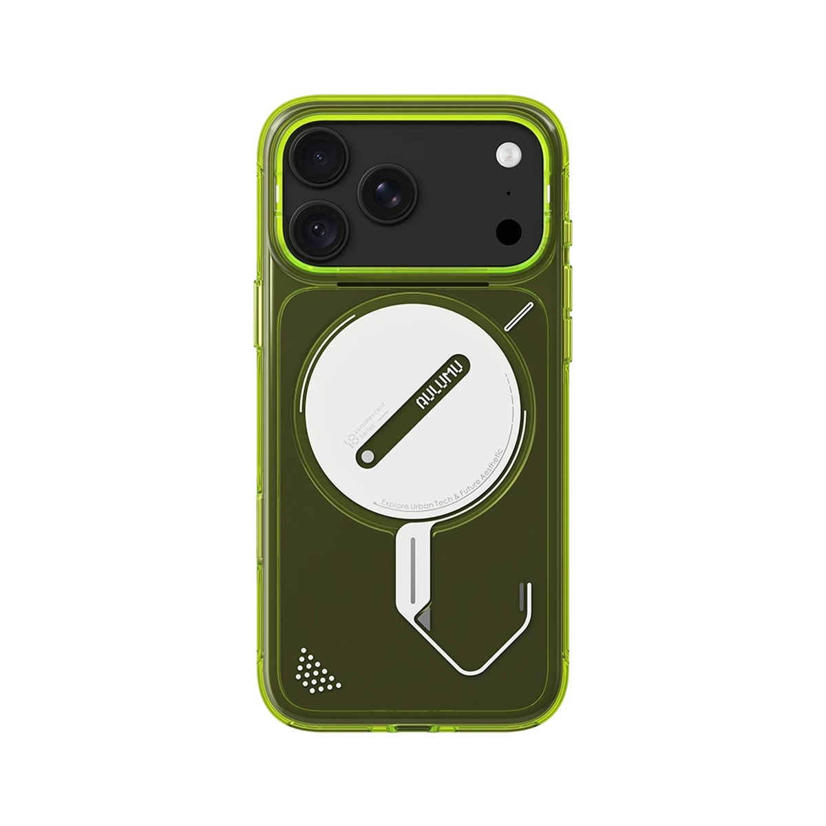 AULUMU Aulumu iPhone 18 Pro Uyumlu A18 Transparent Luminous Kılıf
