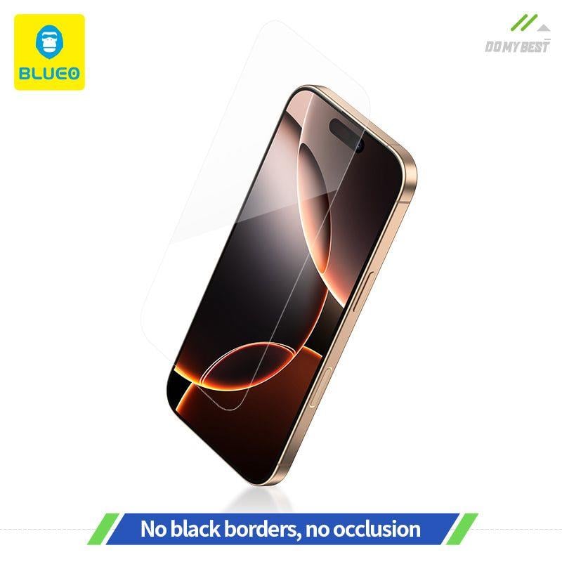 BLUEO B iPhone 13/13Pro/14/16E Full Clear Full Cover HD Uygulama Aparatlı Cam Ekran Koruyucu