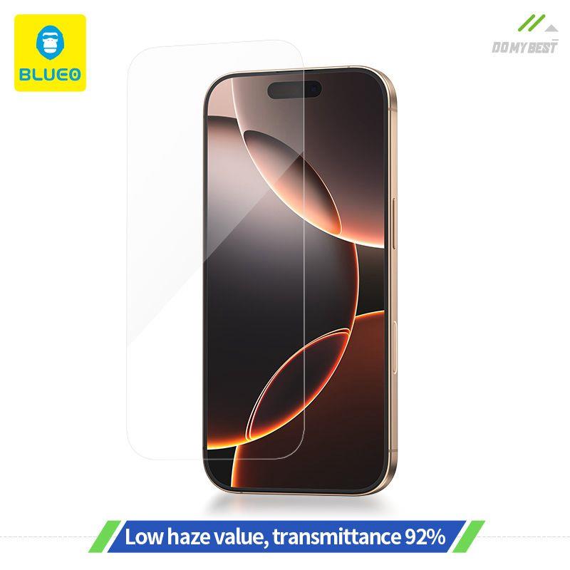 BLUEO B iPhone 15/16 Full Clear Full Cover HD Uygulama Aparatlı Cam Ekran Koruyucu