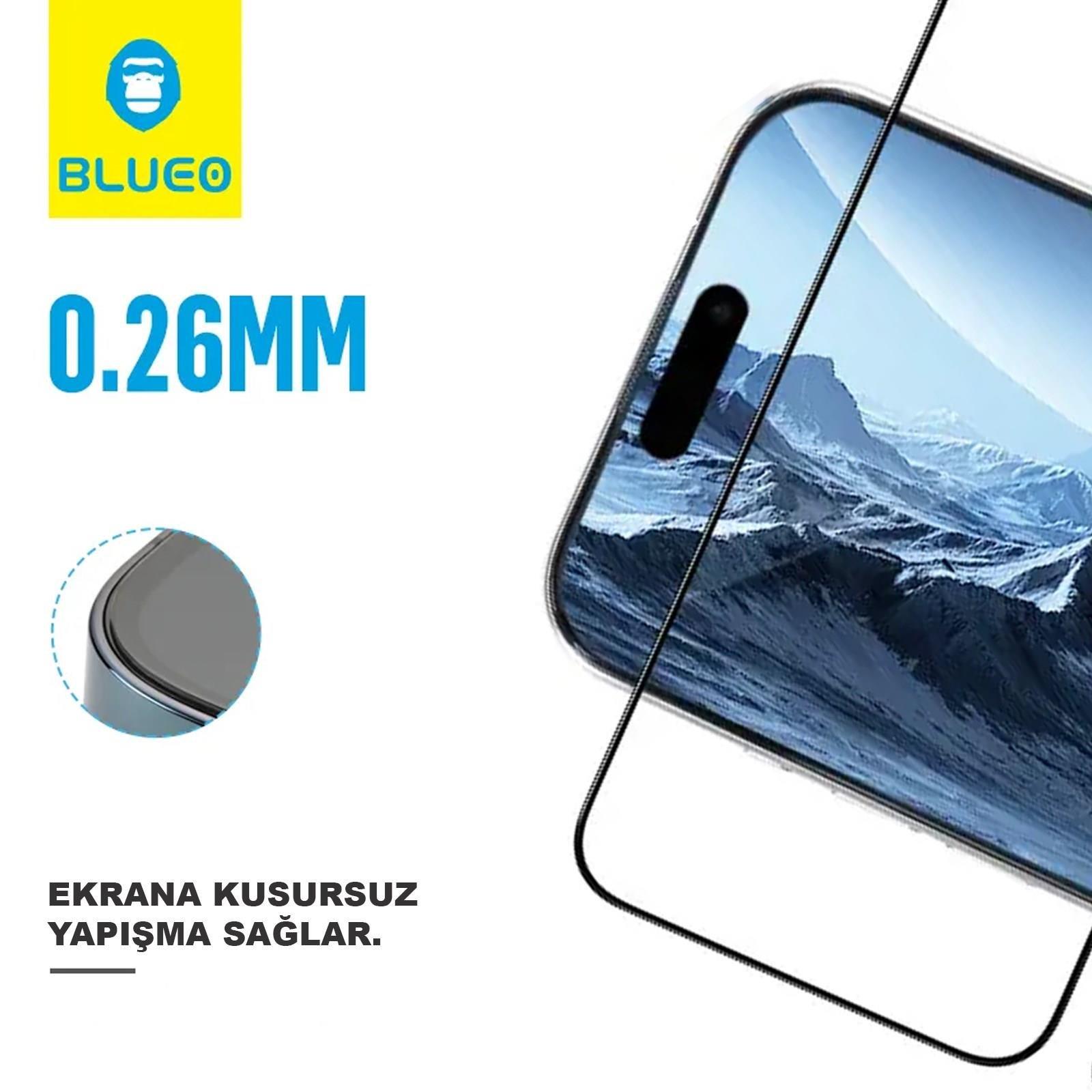 BLUEO Blueo 0.2 MM Ultra-Thin iPhone 14 Uyumlu Uygulama Aparatlı ince Yüksek Hassasiyetli Ekran Koruyucu