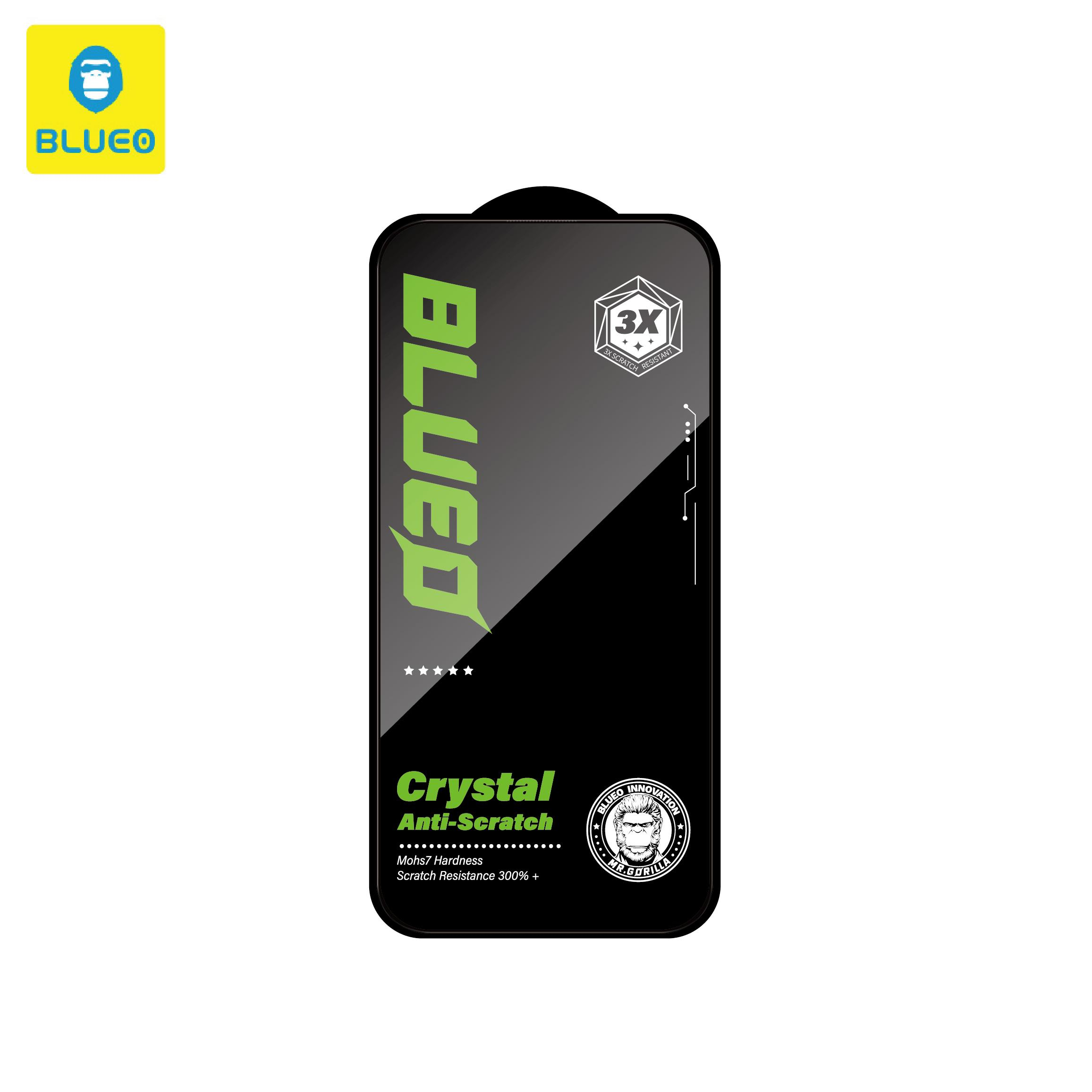 BLUEO Blueo Crystal Anti-Stratch iPhone 17 / 17 Pro Uyumlu 7 MOhs Sertlik 3 Kat Çizilmeye Dayanıklı HD Cam Ekran Koruyucu