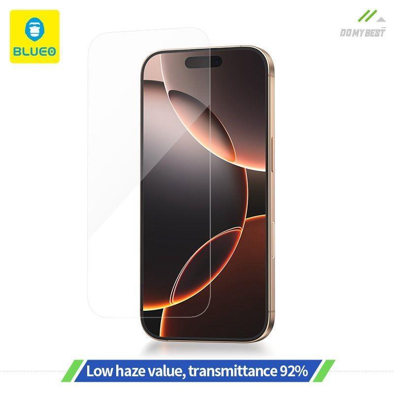 BLUEO Blueo Full Clear Full Antistatic Cover HD iPhone 17 / 17 Pro Uyumlu Aparatlı Cam Ekran Koruyucu