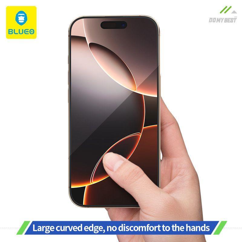 BLUEO Blueo Full Clear Full Antistatic Cover HD iPhone 17 / 17 Pro Uyumlu Aparatlı Cam Ekran Koruyucu