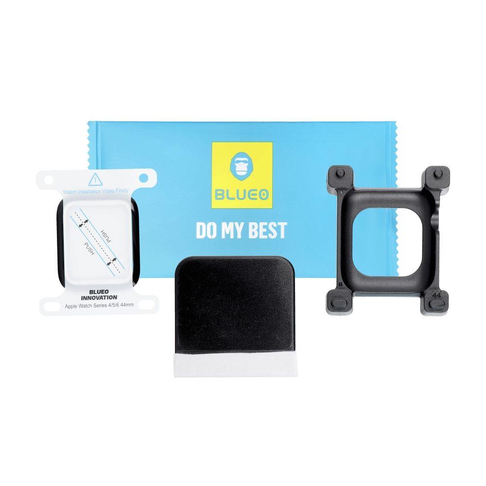 BLUEO BLUEO High Molecule Apple Watch S7 / S8 / S9 Uyumlu 45mm 3D Curved Ab Glue Ekran Koruyucu