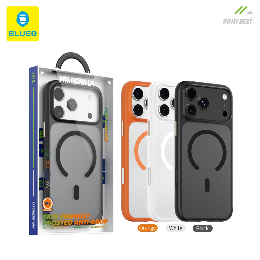 BLUEO Blueo iPhone 17 Pro Max Uyumlu Skin Friendly Frosted Anti-Drop Magsafe Özellikli Kılıf