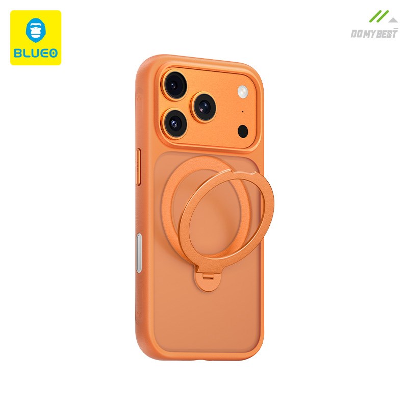 BLUEO Blueo iPhone 17 Pro Uyumlu Skin Friendly Frosted Anti-Drop Magsafe Stand Özellikli Kılıf