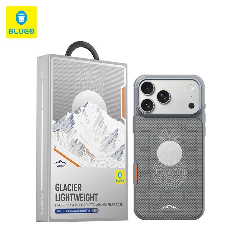 BLUEO iPhone 17 Pro / 18 Pro Glacier Lightweight Drop-Resistant Magnetic Aramid Fiber Case