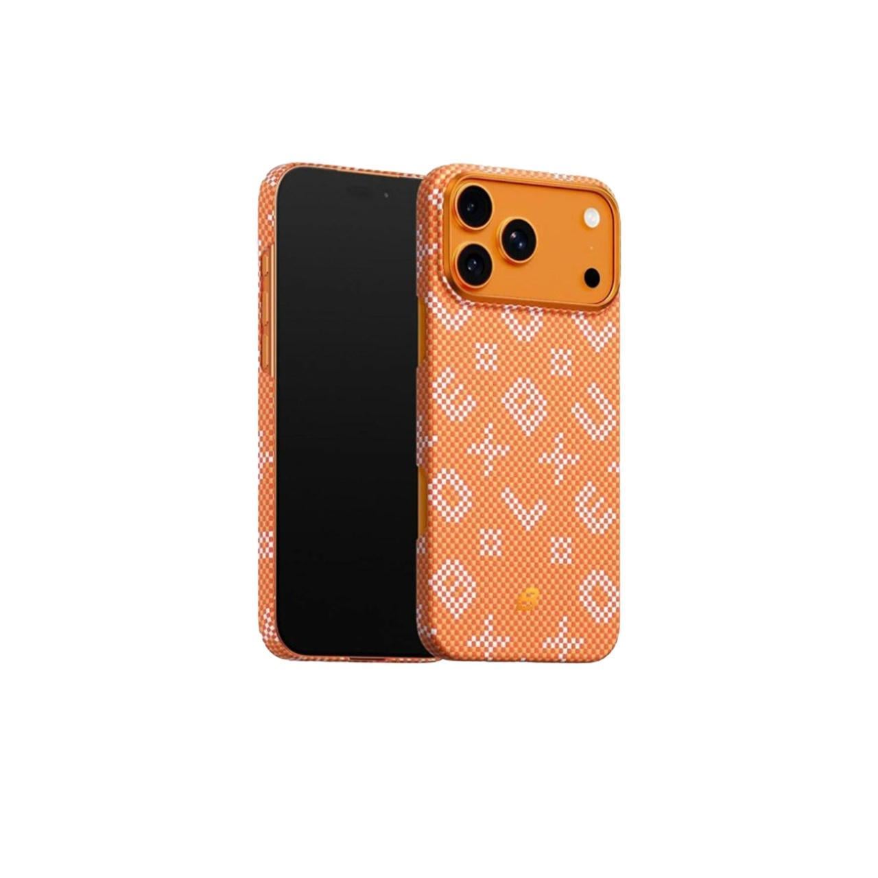 BLUEO iPhone 17 Pro Uyumlu Gilded Tactile Woven Aramid Fiber Magnetic Case