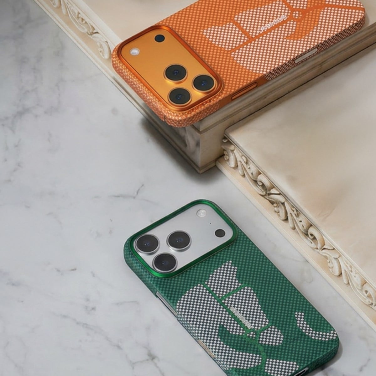 BLUEO iPhone 17 Pro Uyumlu Steed Woven Aramid Fiber Magnetic Case