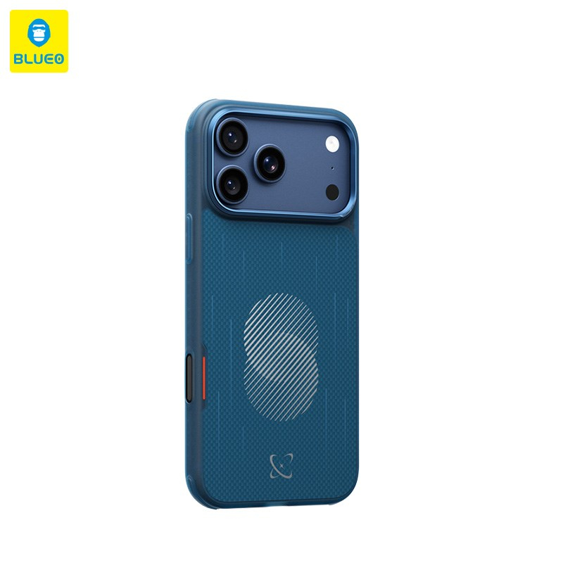 BLUEO iPhone 18 Pro Max Uyumlu Interstellar Lightweight Drop-Resistant Magnetic Aramid Fiber Case