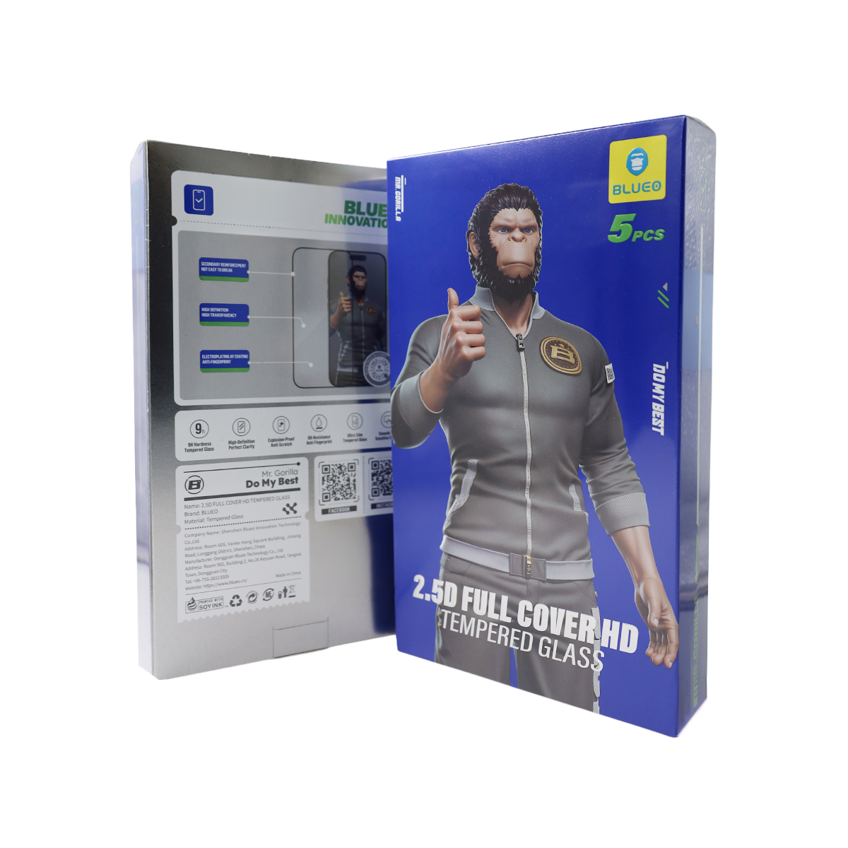 BLUEO S24 / S25 Uyumlu 5 Adet 2.5D Full Cover Hd Temperli Cam Ekran Koruyucu