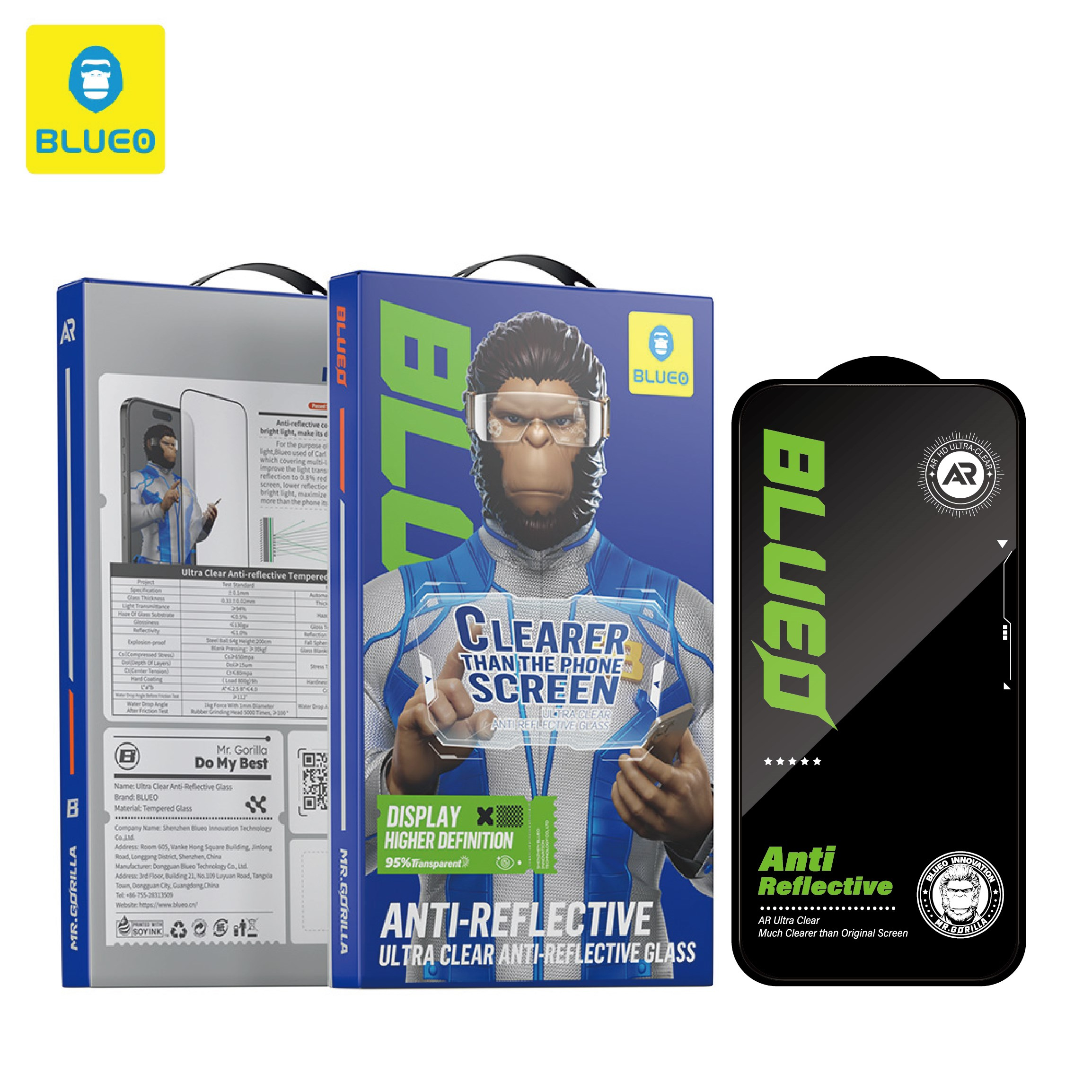 BLUEO Samsung S24 Ultra Uyumlu Yansıma Önleyici AR Teknolojili Ekrandan Daha Net Cam Ekran Koruyucu