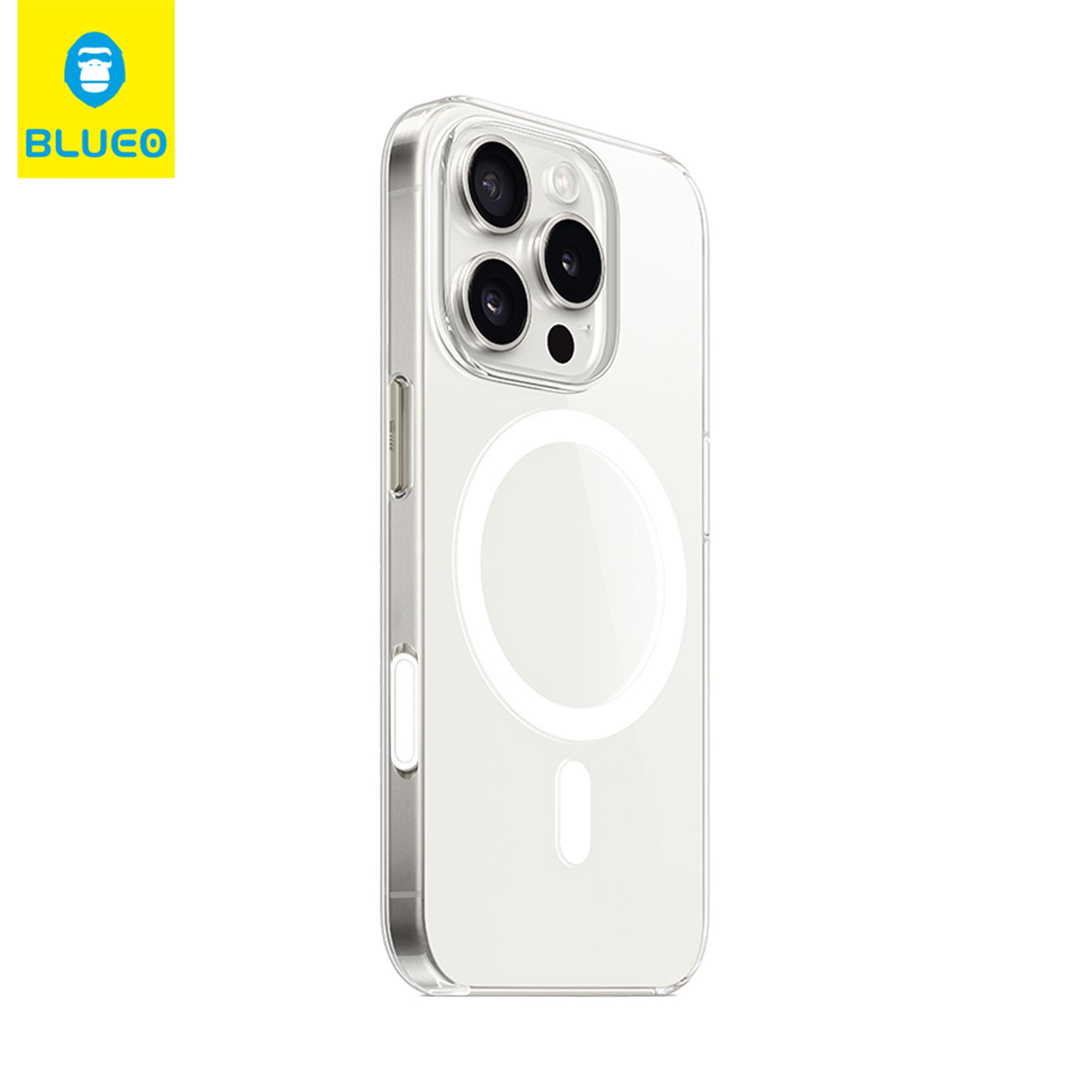 BLUEOB Crystal+ Drop Resistance iPhone 16 Plus Parmak izi Bırakmayan Anti-Drop Darbe Emici Kenarları Yumuşak Silikon Kılıf