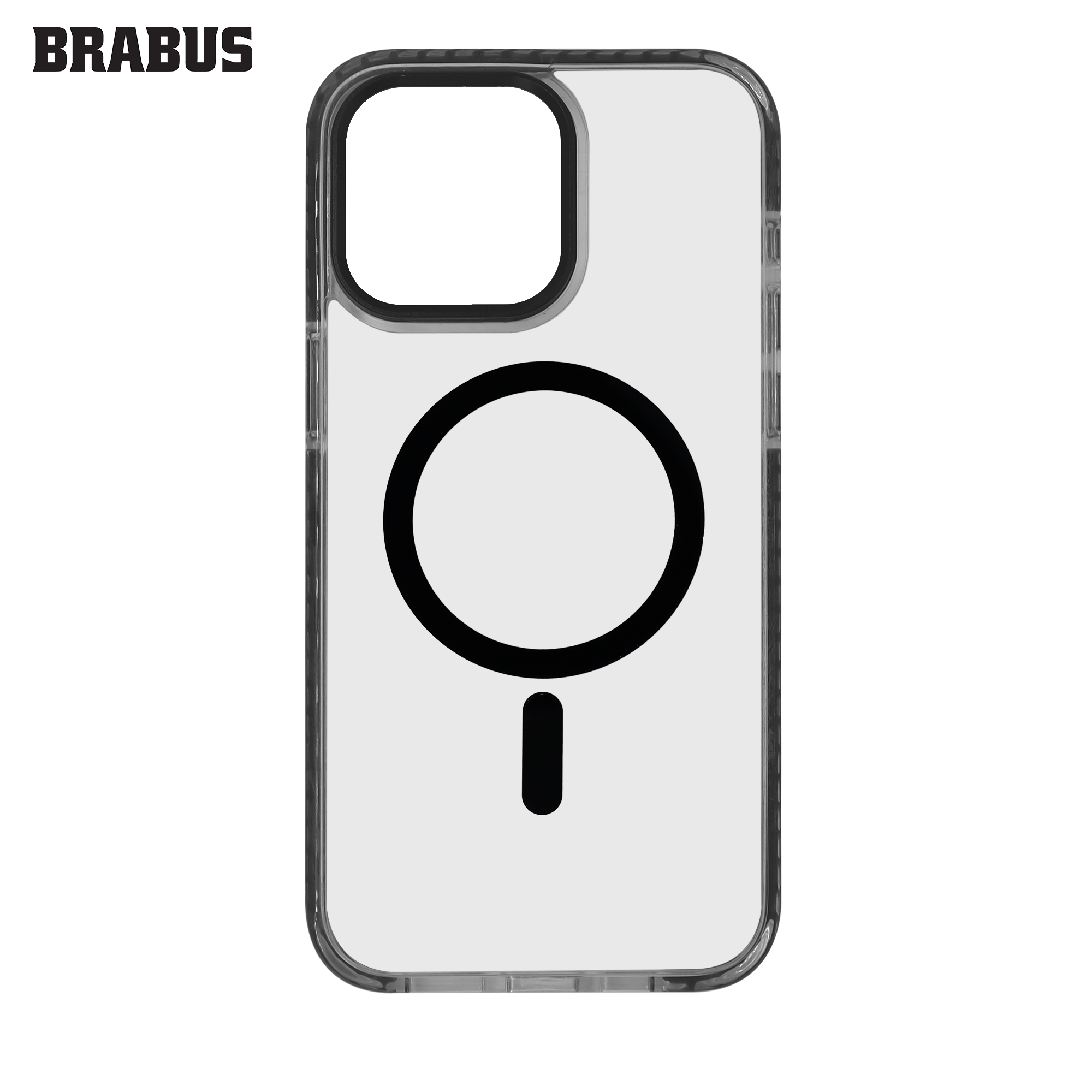 BRABUS  Iphone 14 Pro Max Ekstra Yan Katmanlı Anti-shock MagSafe Özellikli Silikon Splash Şeffaf Kılıf