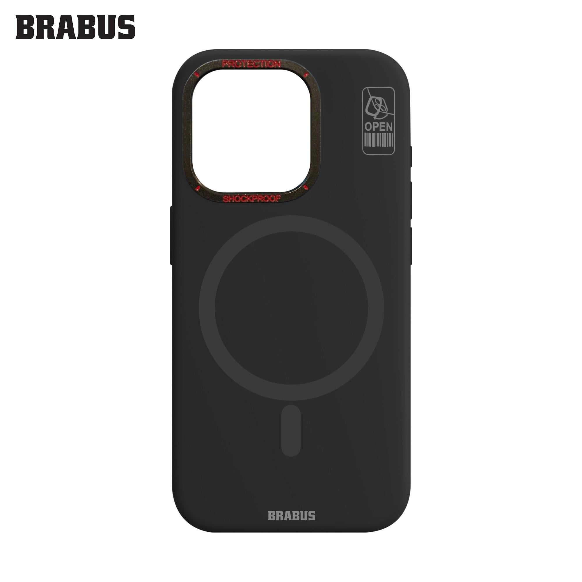 BRABUS Iphone 14 Pro Max MagSafe Kamera Stand Özellikli İnce Mat Sert Hiper Silikon Kılıf