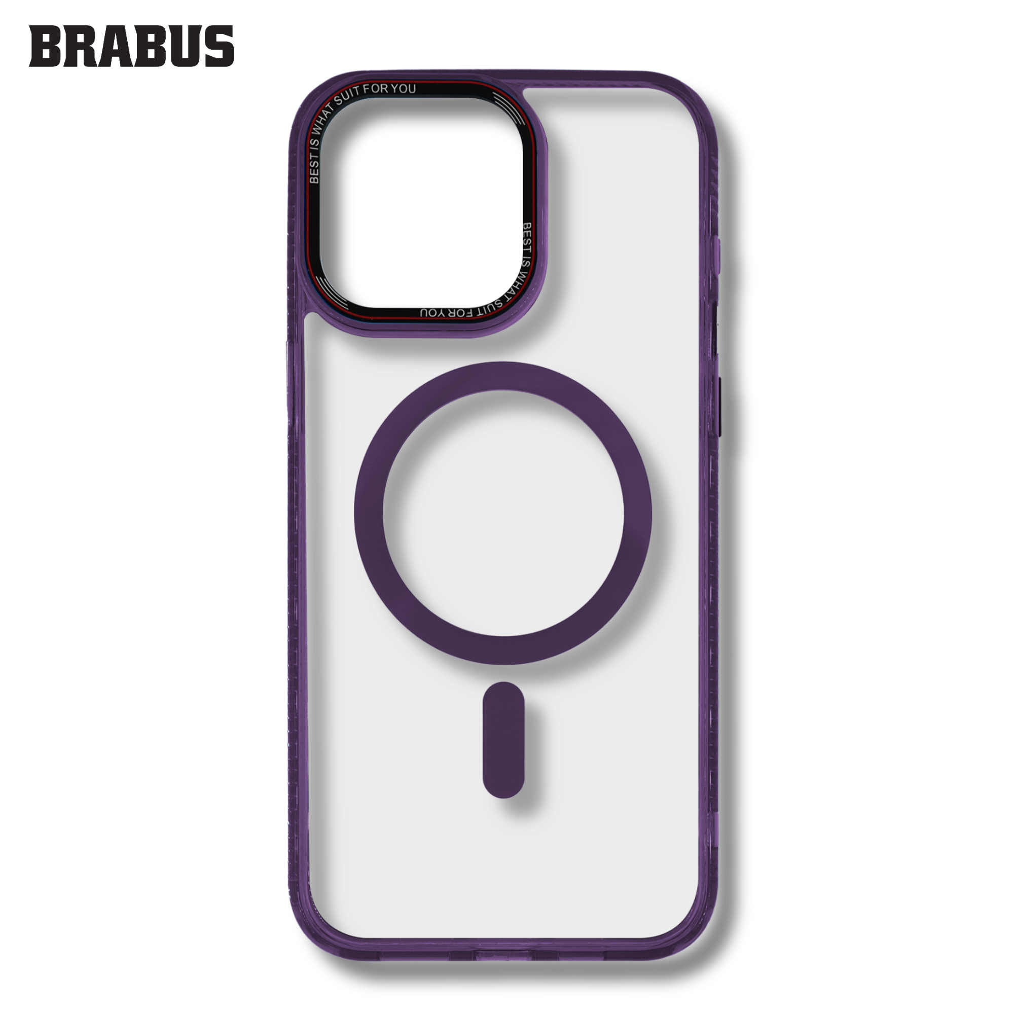 BRABUS Iphone 15 Pro Max MagSafe Max Anti-Shock Silikon Rex Şeffaf Kılıf