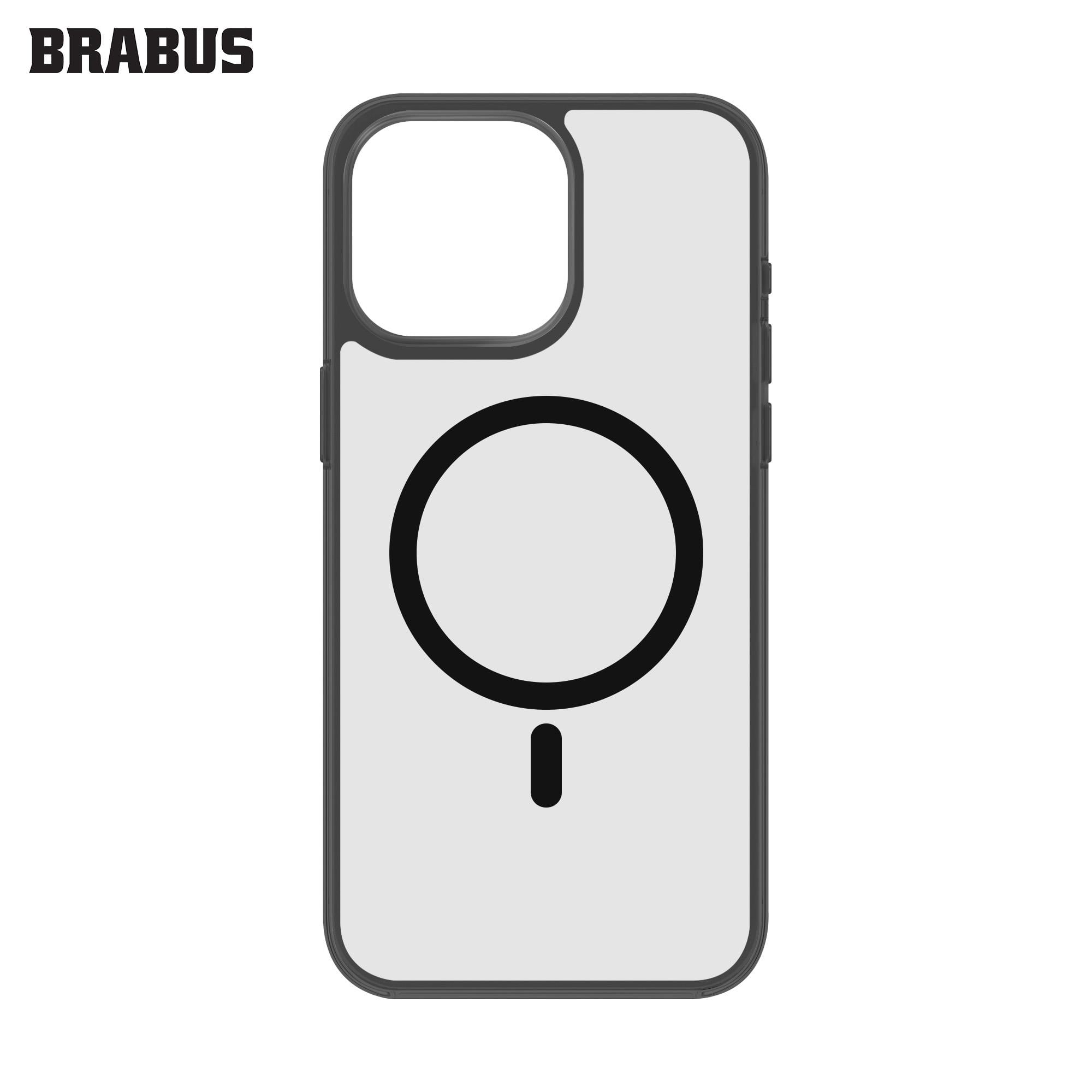 BRABUS iPhone 15 Pro Max MagSafe Özellikli Renkli Şeffaf Mat Slim ince Toledo Sert Silikon Kılıf