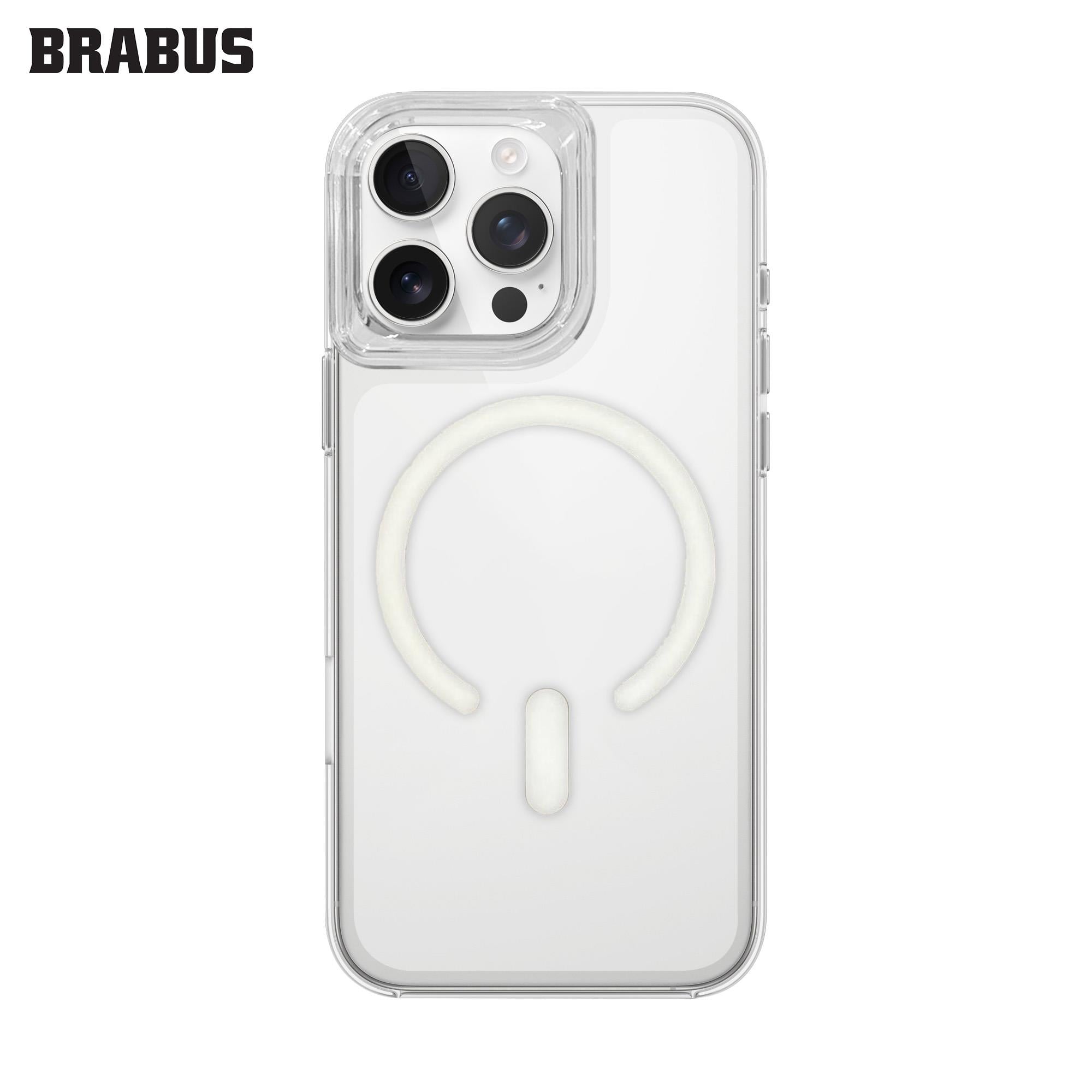 BRABUS Iphone 16 Pro MagSafe Sert Silikon Ultra İnce FILE Şeffaf Kılıf