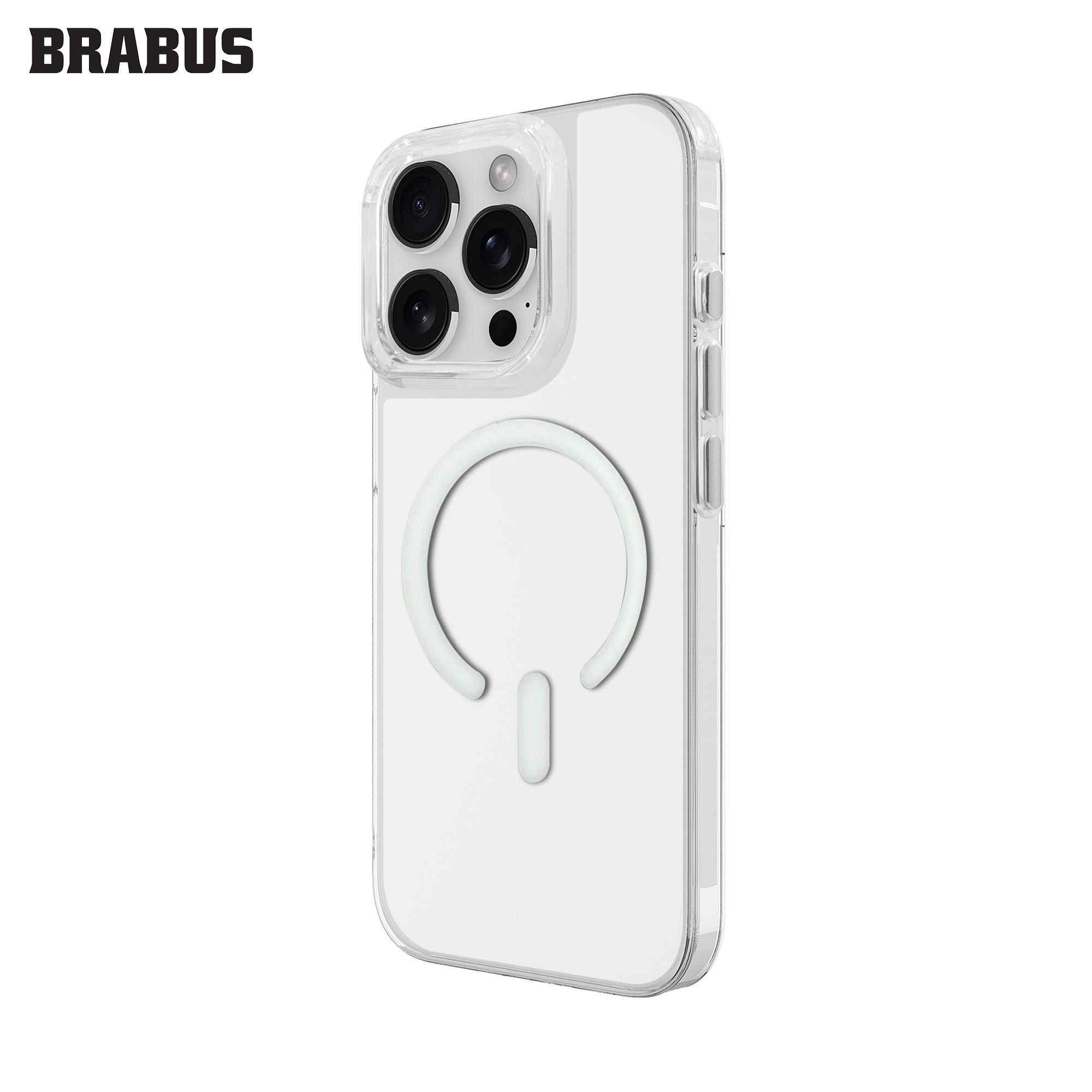 BRABUS Iphone 16 Pro MagSafe Sert Silikon Ultra İnce FILE Şeffaf Kılıf