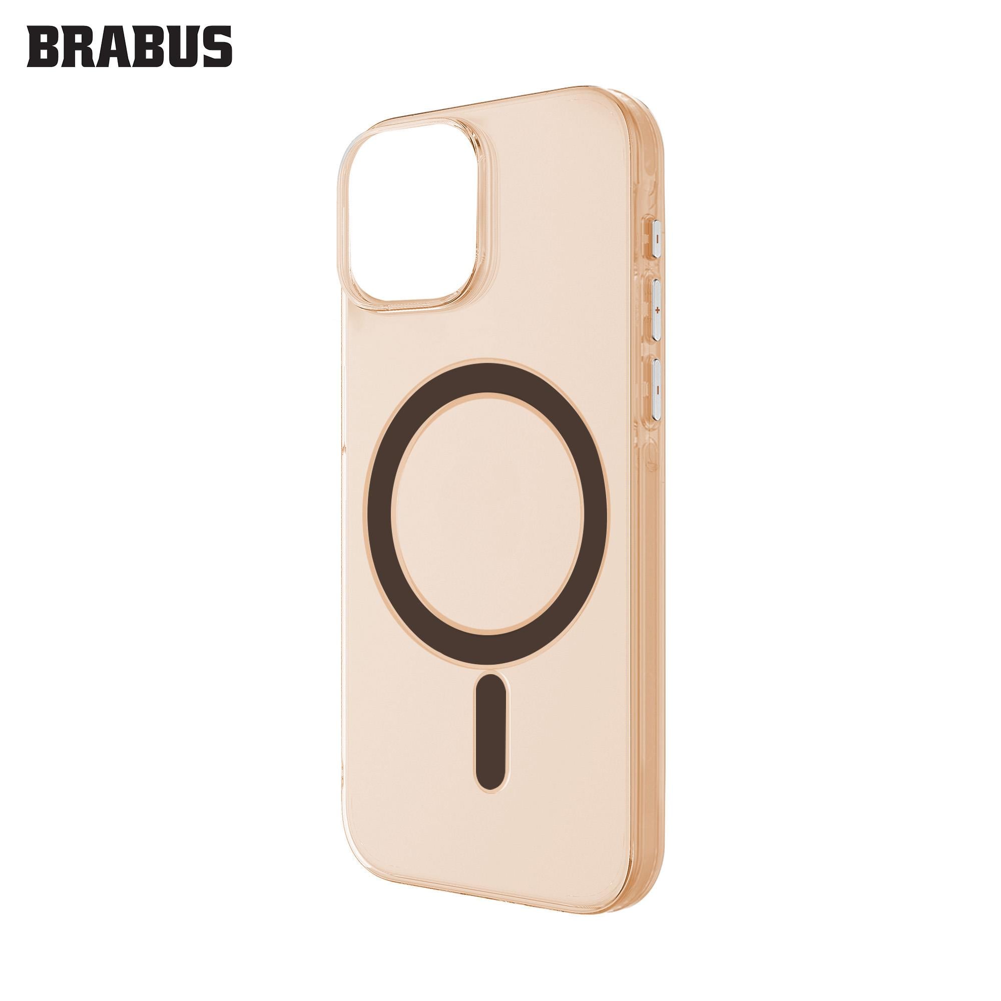 BRABUS iPhone 16 Pro Max MagSafe Özellikli Yarı Saydam Anti-Shock Slim Perth Sert Silikon Kılıf