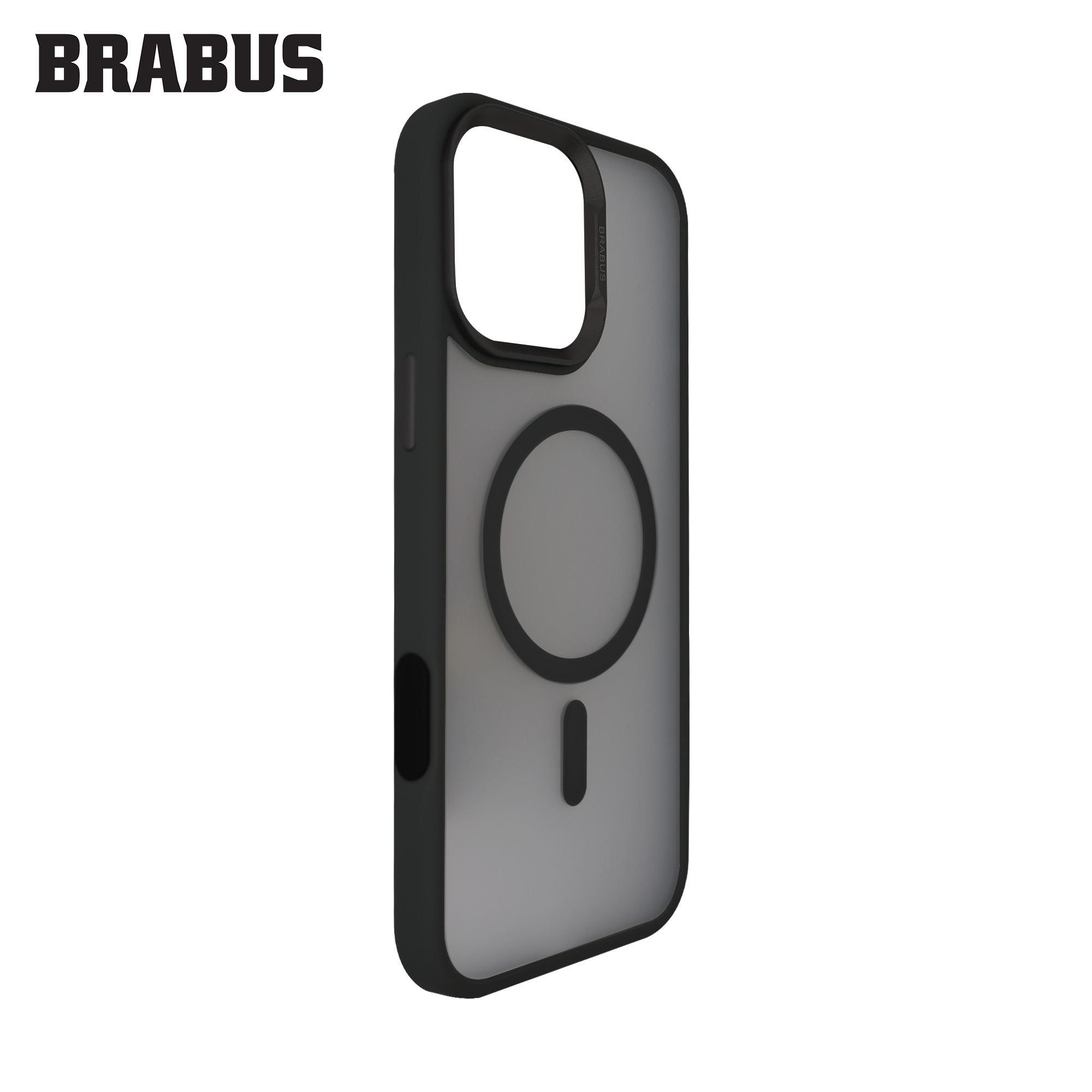BRABUS iPhone 16 Pro Max MagSafe Özellikli Buzlu Kenarları Yumuşak Mat York Silikon Kılıf