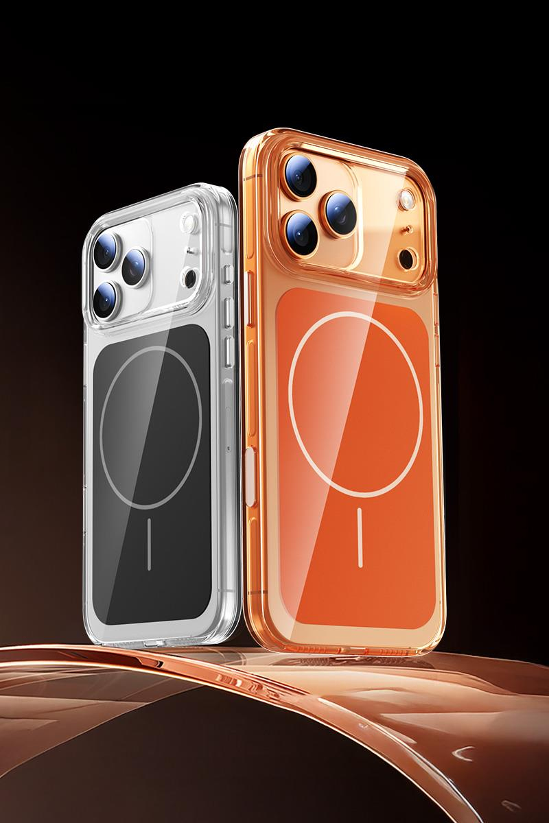 BRABUS iPhone 17 Pro Uyumlu MagSafe Özellikli Sert Şeffaf Over Telefon Kılıfı