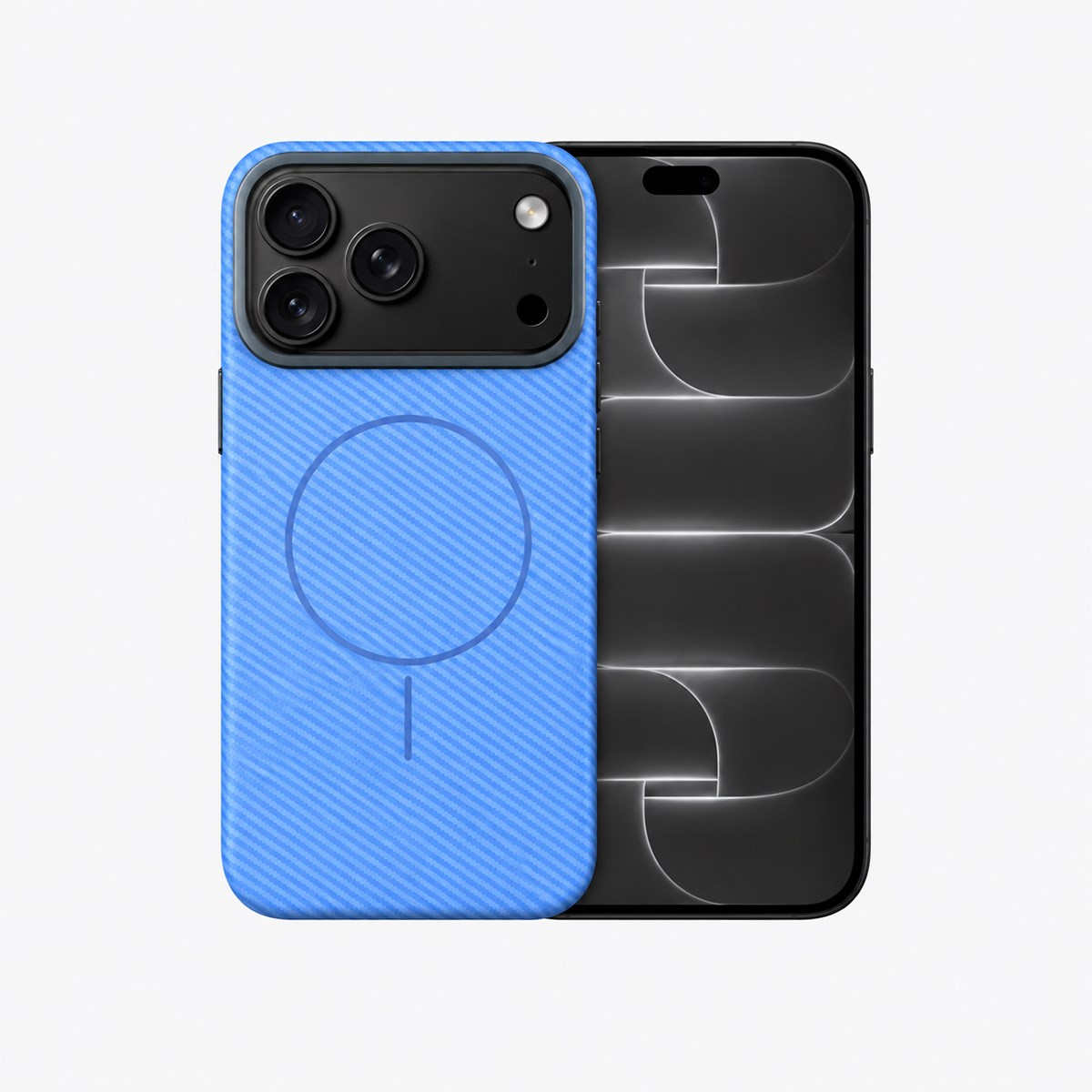 BRABUS iPhone 18 Pro Max Uyumlu Karbon Fiber Baskı Kaplamalı MagSafe Özellikli Patch Kılıf