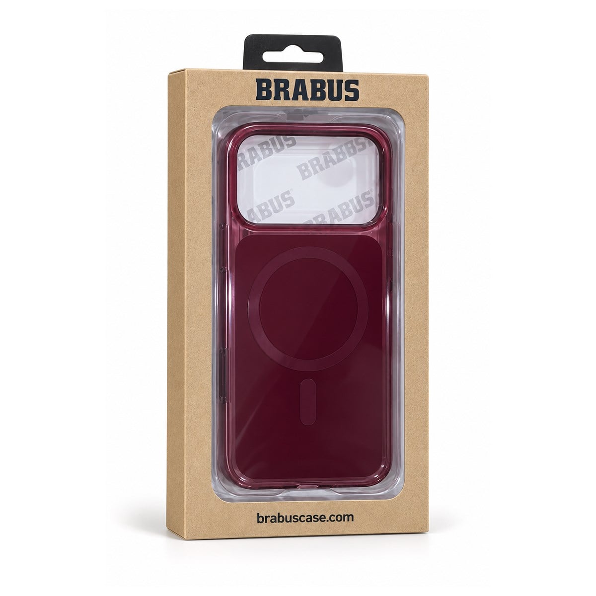 BRABUS iPhone 18 Pro Max Uyumlu MagSafe Özellikli Sert Şeffaf Over Telefon Kılıfı
