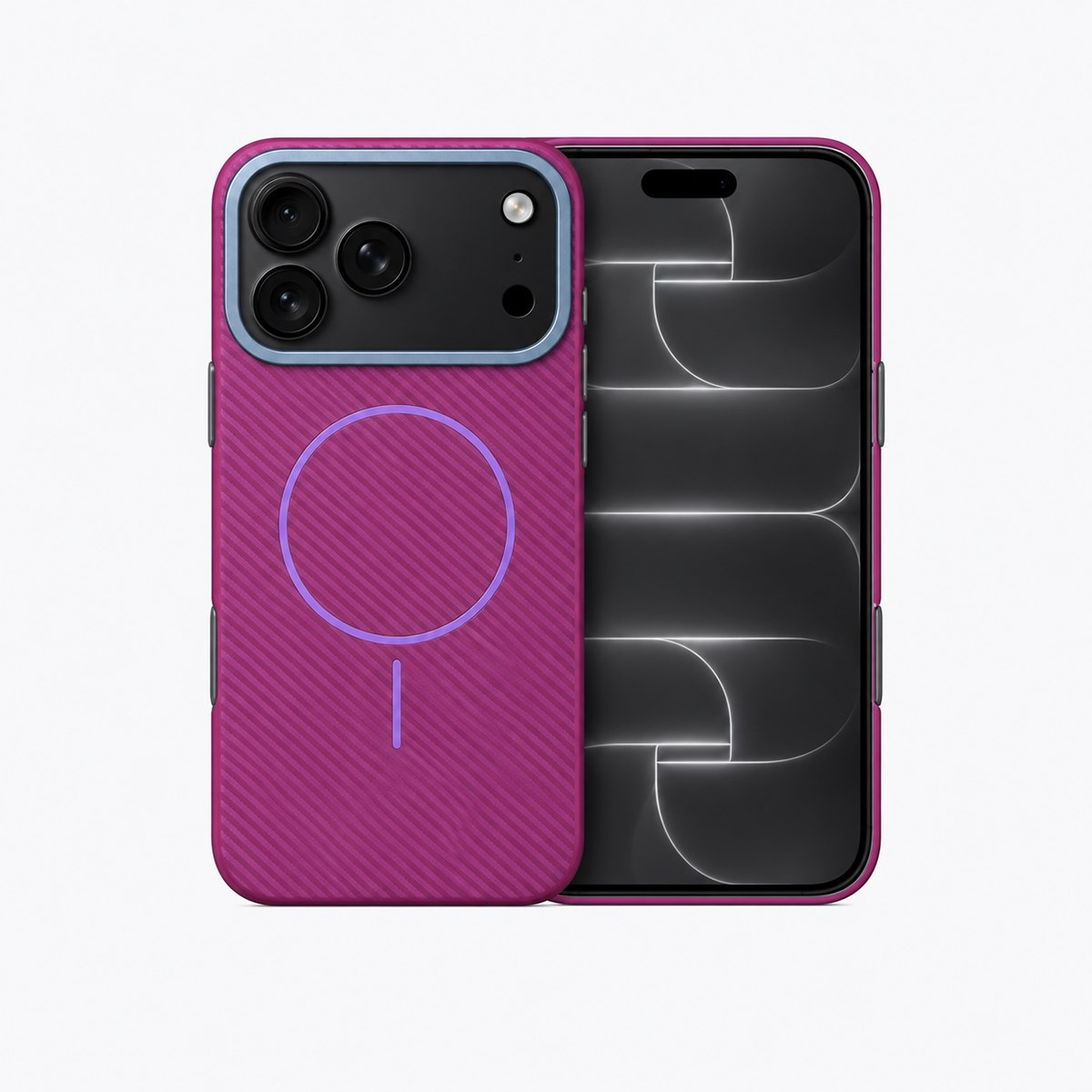 BRABUS iPhone 18 Pro Uyumlu Karbon Fiber Baskı Kaplamalı MagSafe Özellikli Patch Kılıf