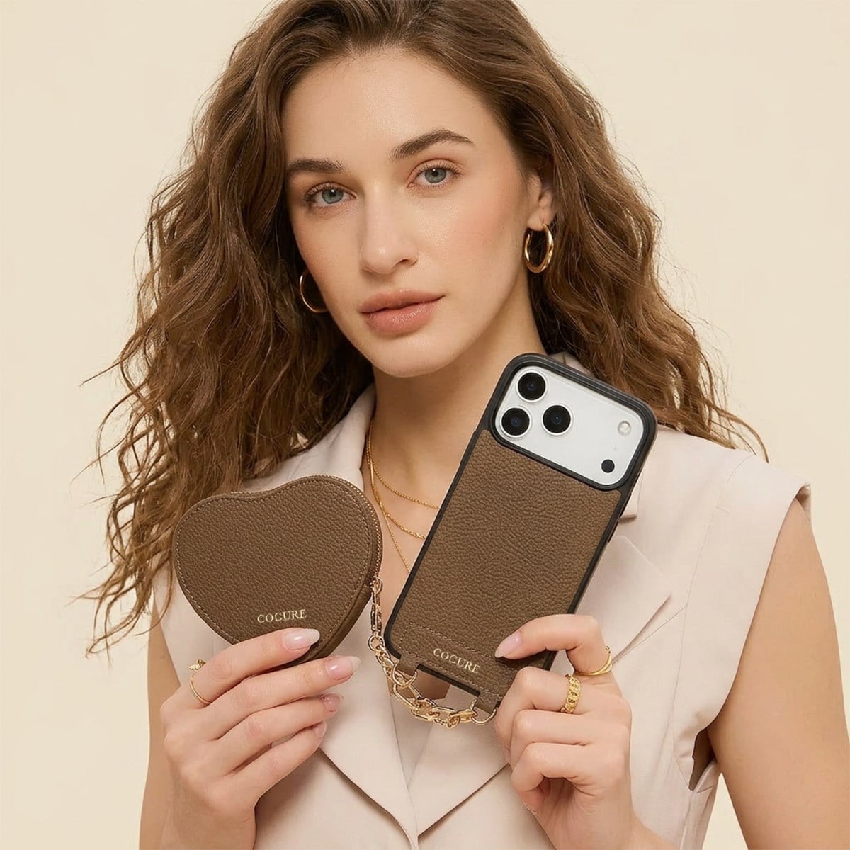 COGURE Cogure Magsafe Özellikli Kalp Desenli Çanta