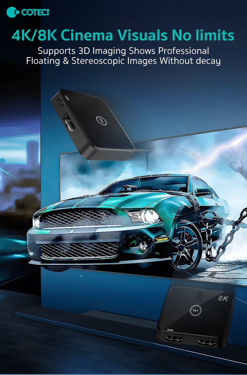 COTECi COTECi 4K HDMI 2.0 Anahtarlayıcı