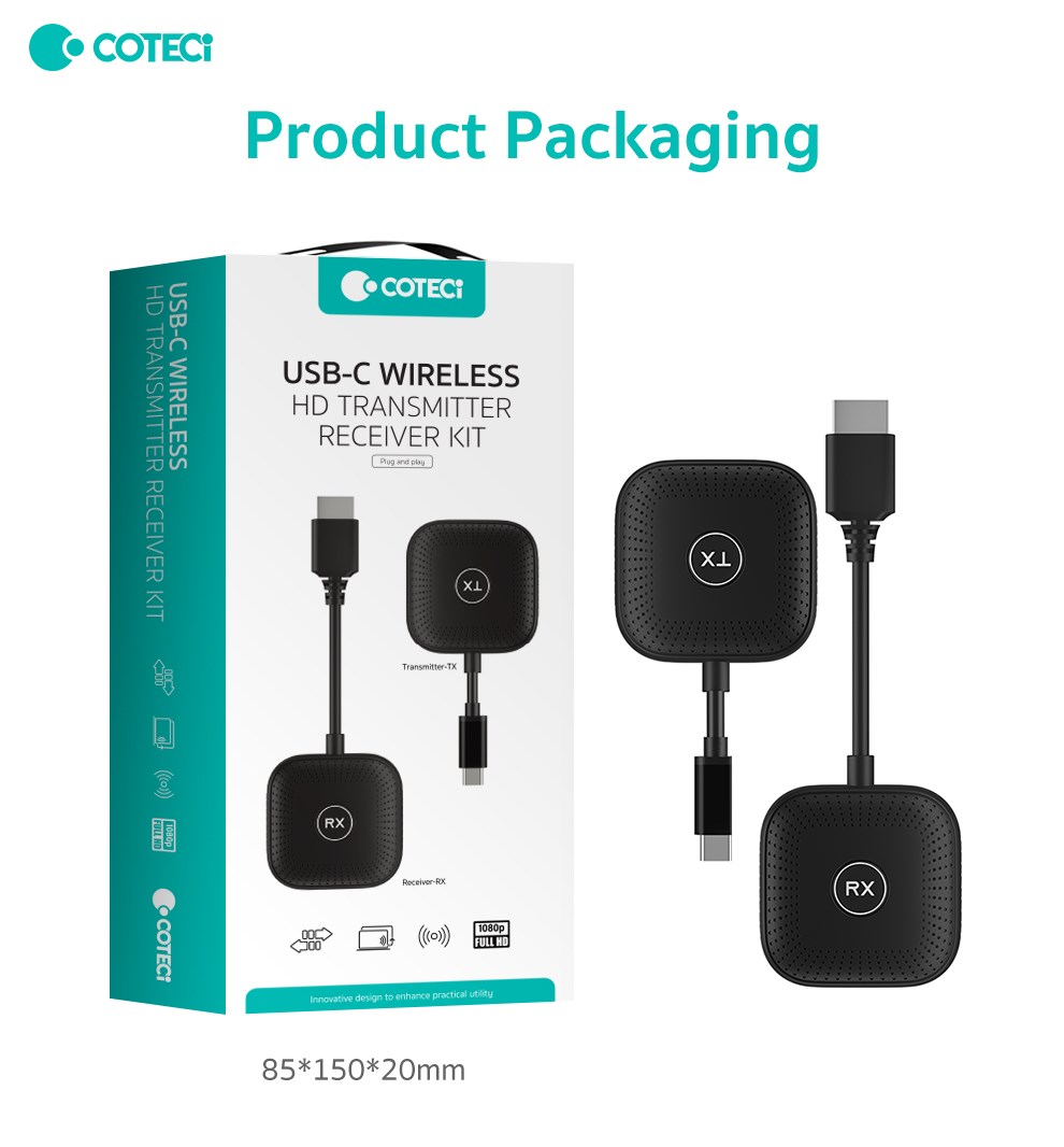 COTECi COTECi C - HDMI Kablosuz HD Verici Alıcı Kiti