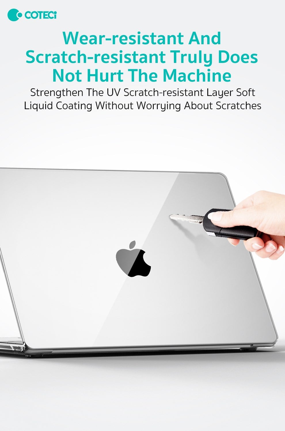 COTECi COTECi MacBook Pro 13.3 Kristal Şeffaf Sert Koruyucu Kılıf A1706 A1708 A1989 A2159 A2289 A2251 A2338