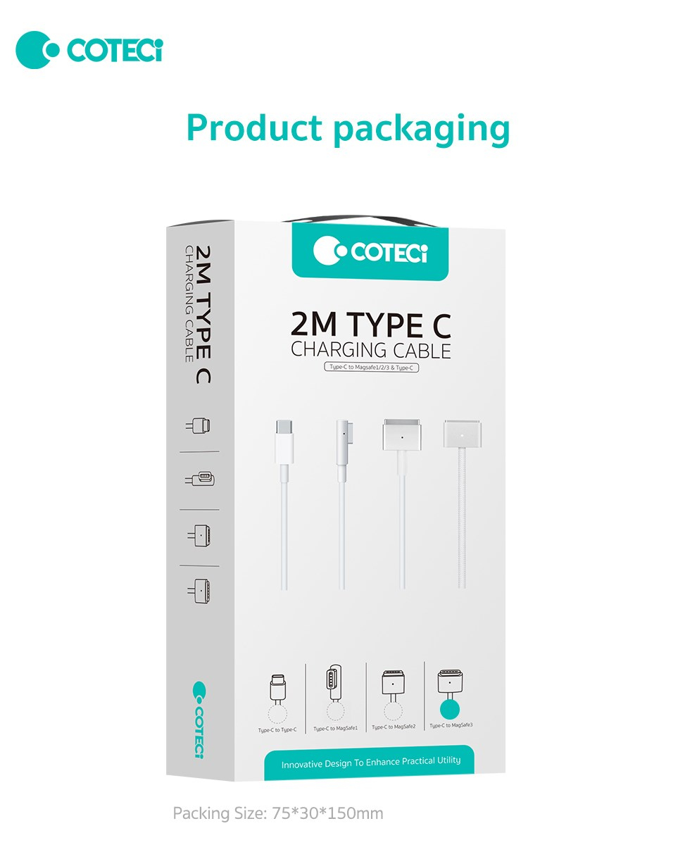 COTECi COTECi MacBook USB-C Hızlı Şarj ve Data Kablosu