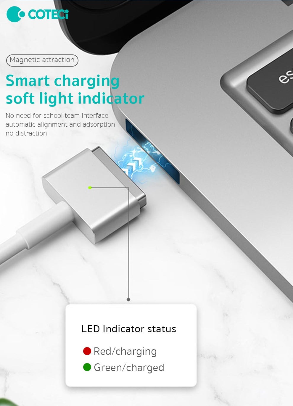 COTECi COTECi MacBook USB-C Hızlı Şarj ve Data Kablosu