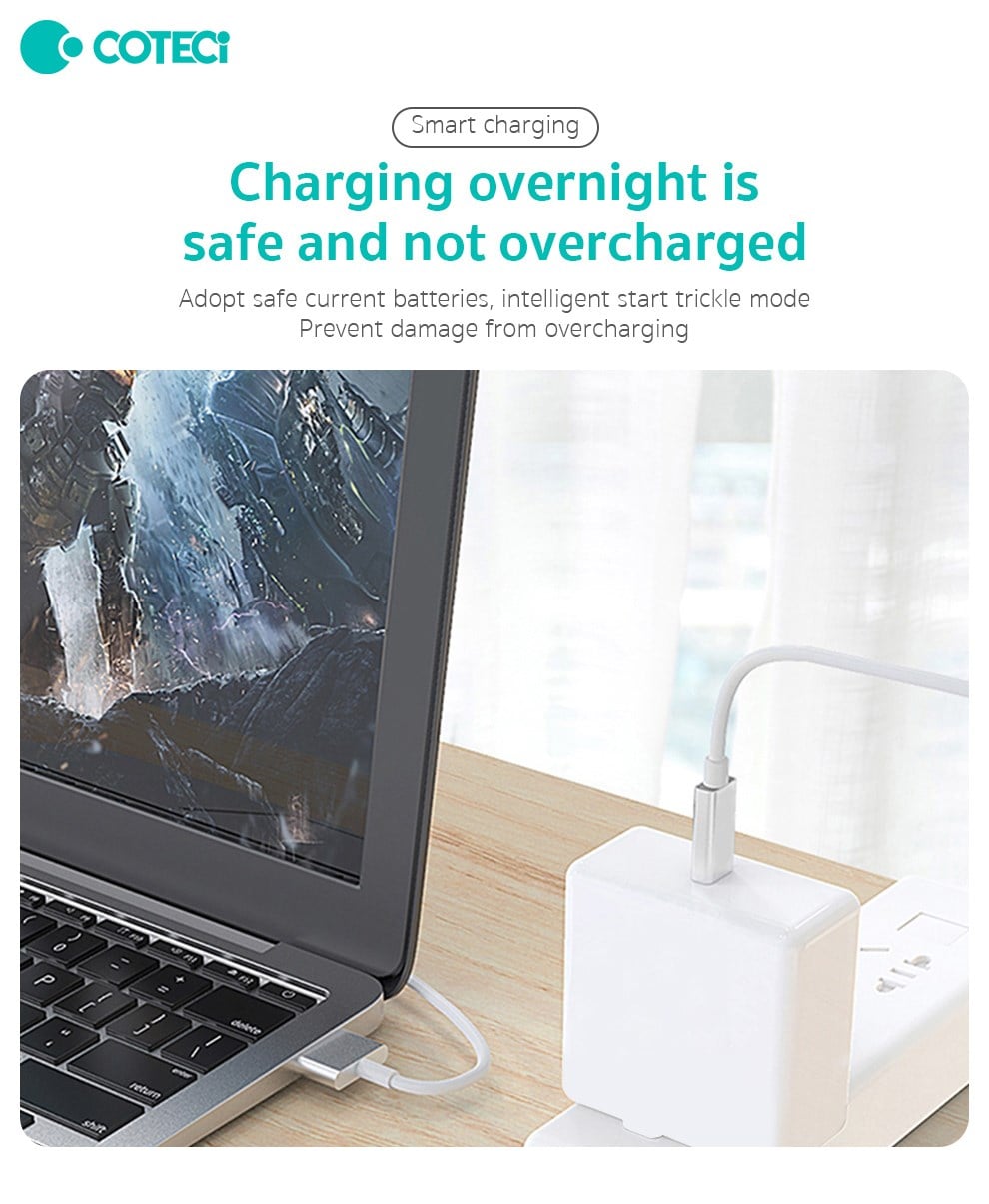 COTECi COTECi MacBook USB-C Hızlı Şarj ve Data Kablosu