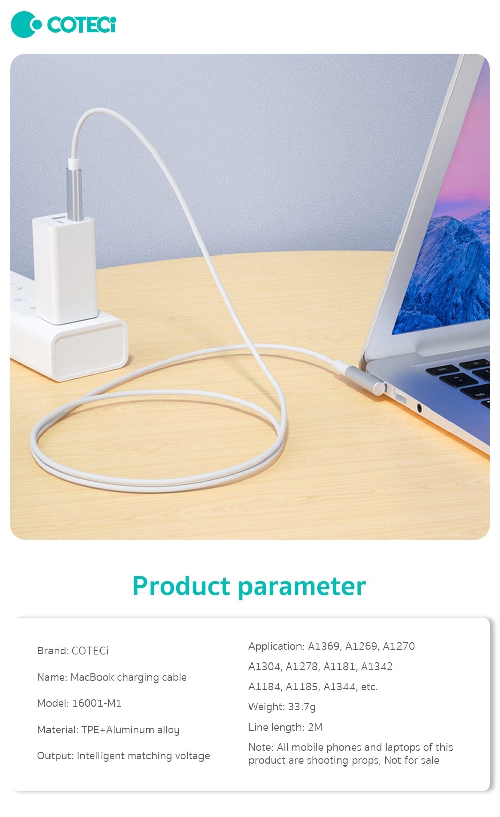 COTECi COTECi MacBook USB-C Şarj ve Data Kablosu PD Hızlı Şarj Destekli