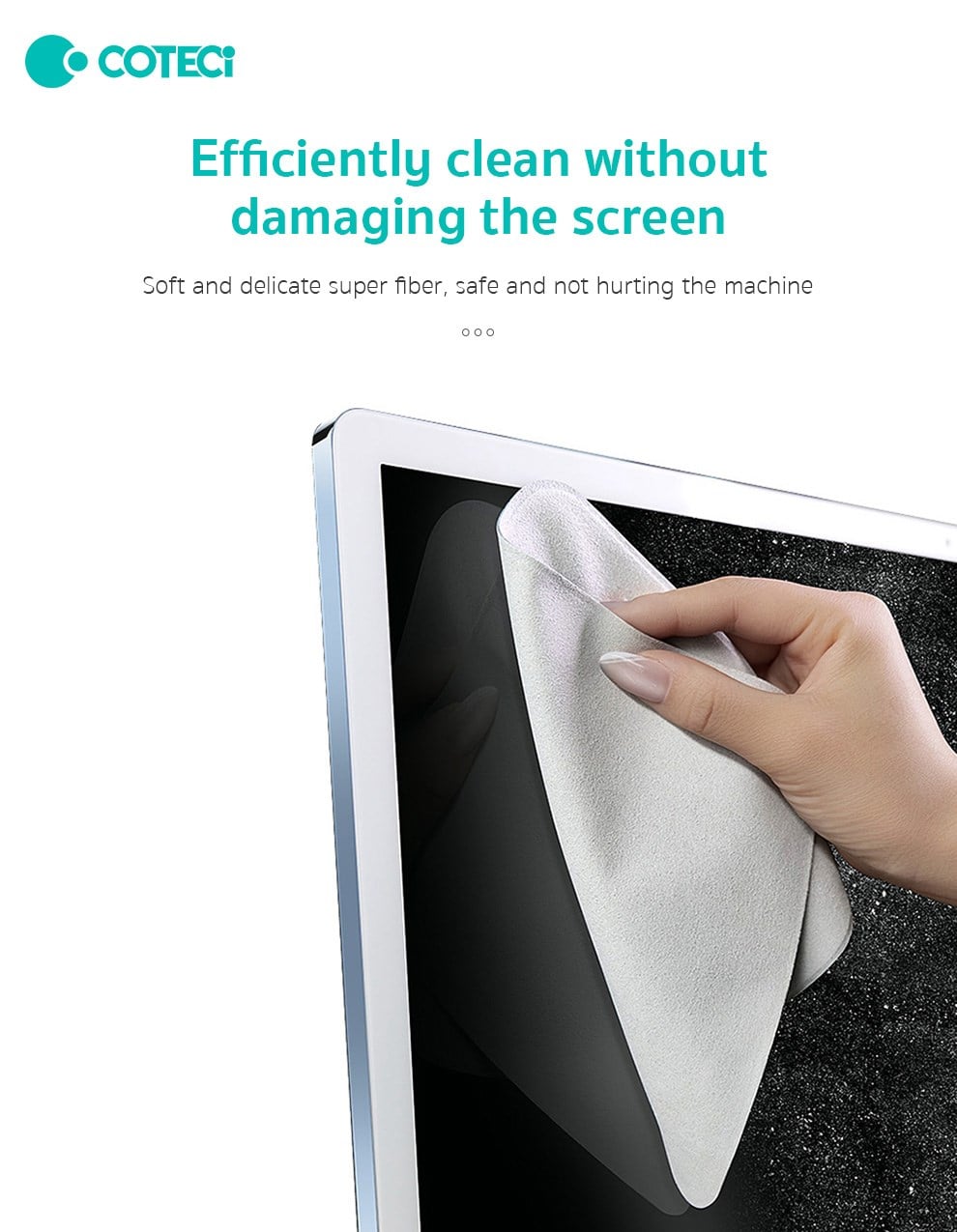 COTECi COTECi Mikrofiber Lens ve Ekran Temizleme Bezi Çizmez
