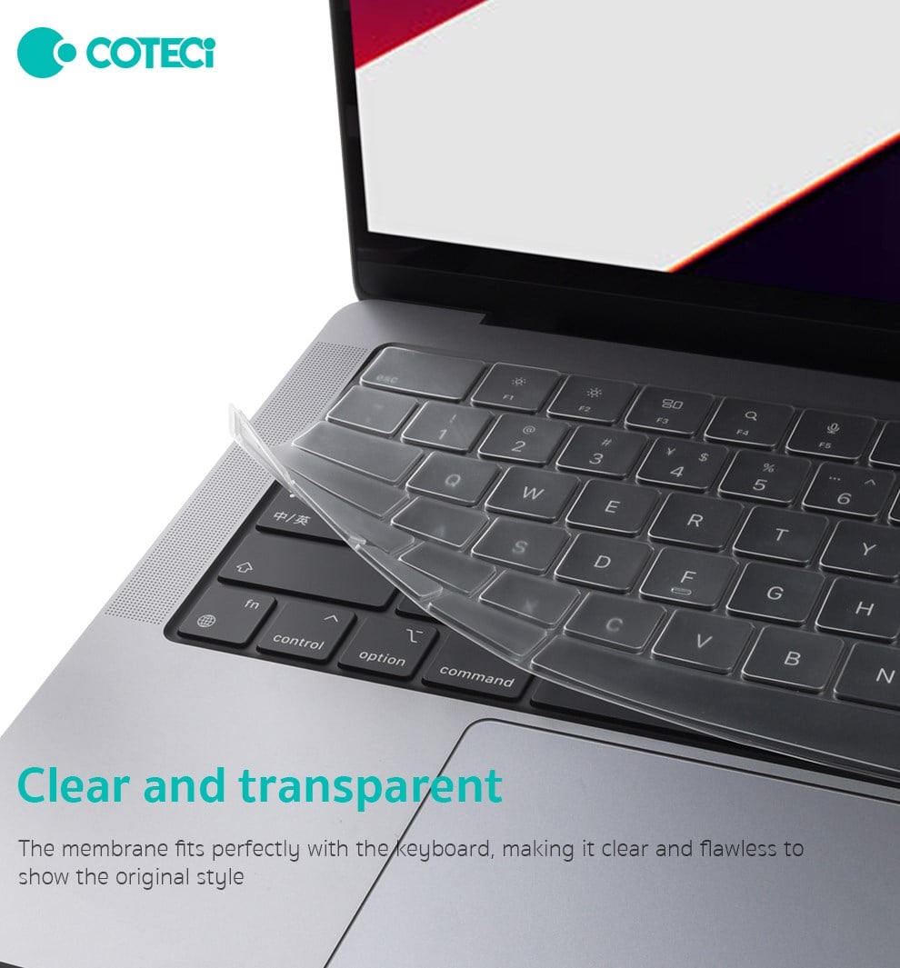 COTECi COTECi Neo İnce Silikon Klavye Koruma Kılıfı