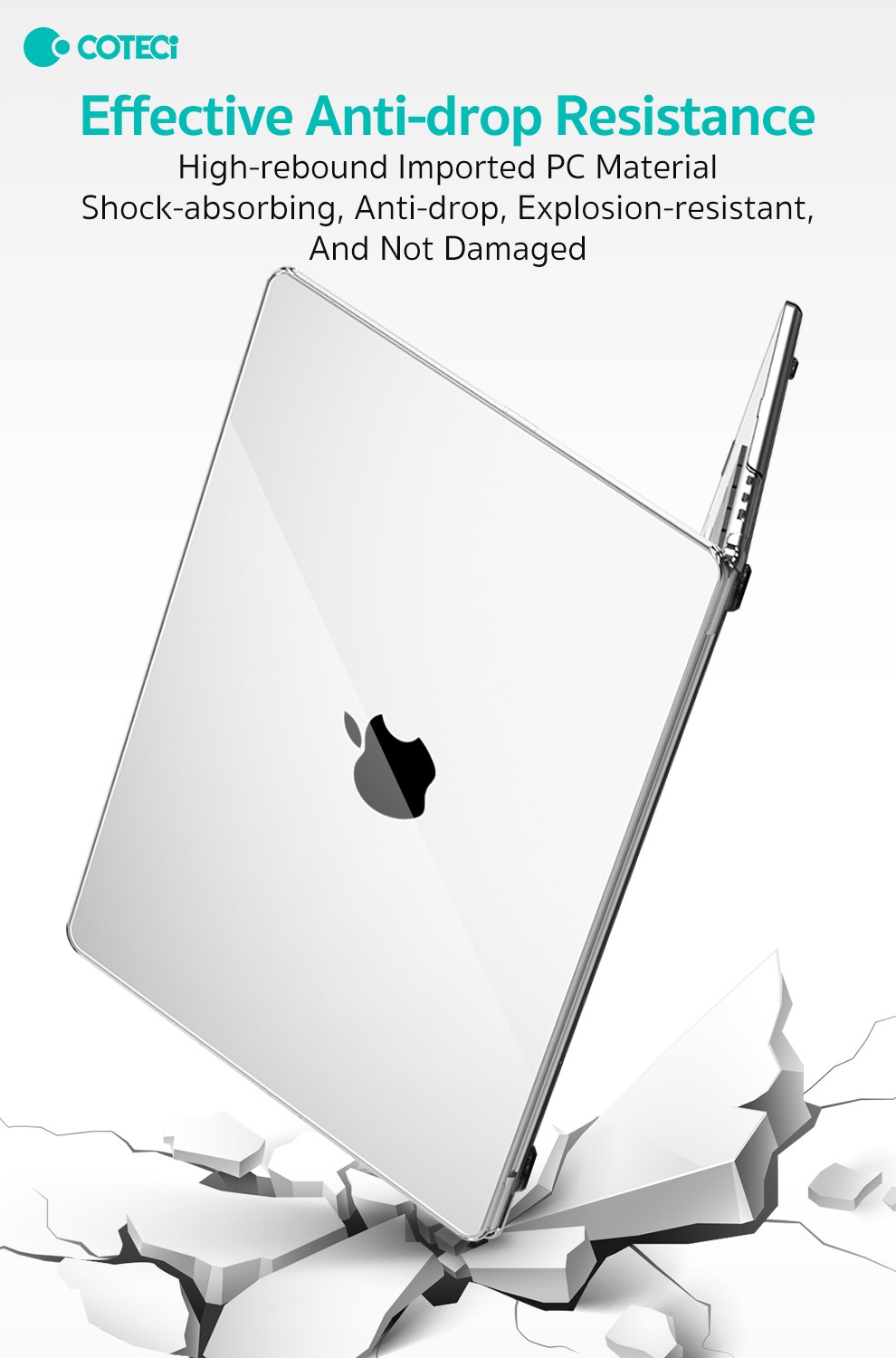COTECi COTECi Neo MacBook A3404 Şeffaf Ultra İnce Hard Case Kılıf