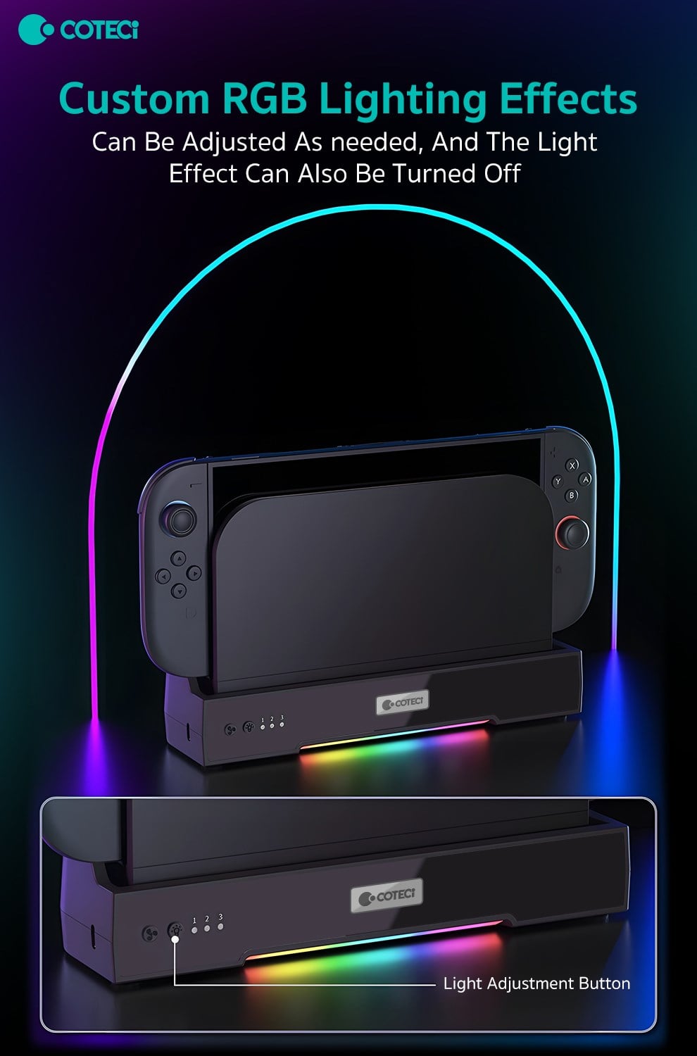 COTECi COTECi Nintendo Switch 2 Cooling Dock Soğutucu Şarj Standı