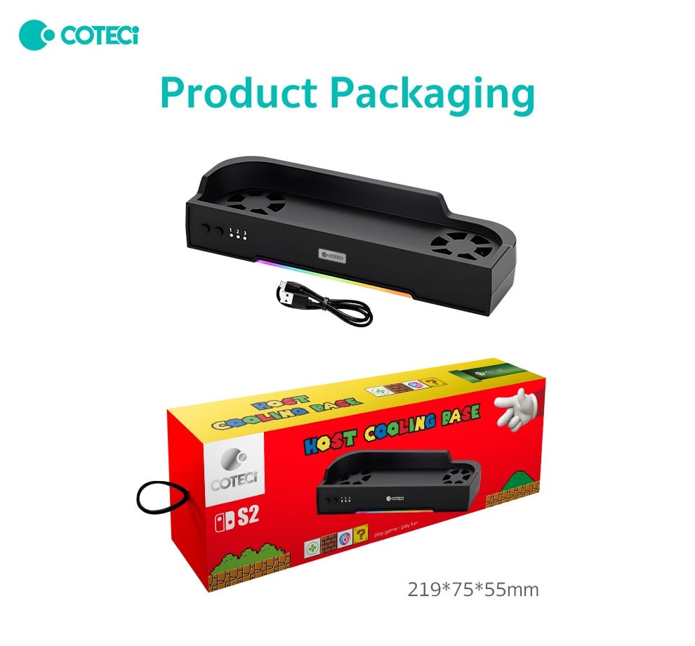 COTECi COTECi Nintendo Switch 2 Cooling Dock Soğutucu Şarj Standı