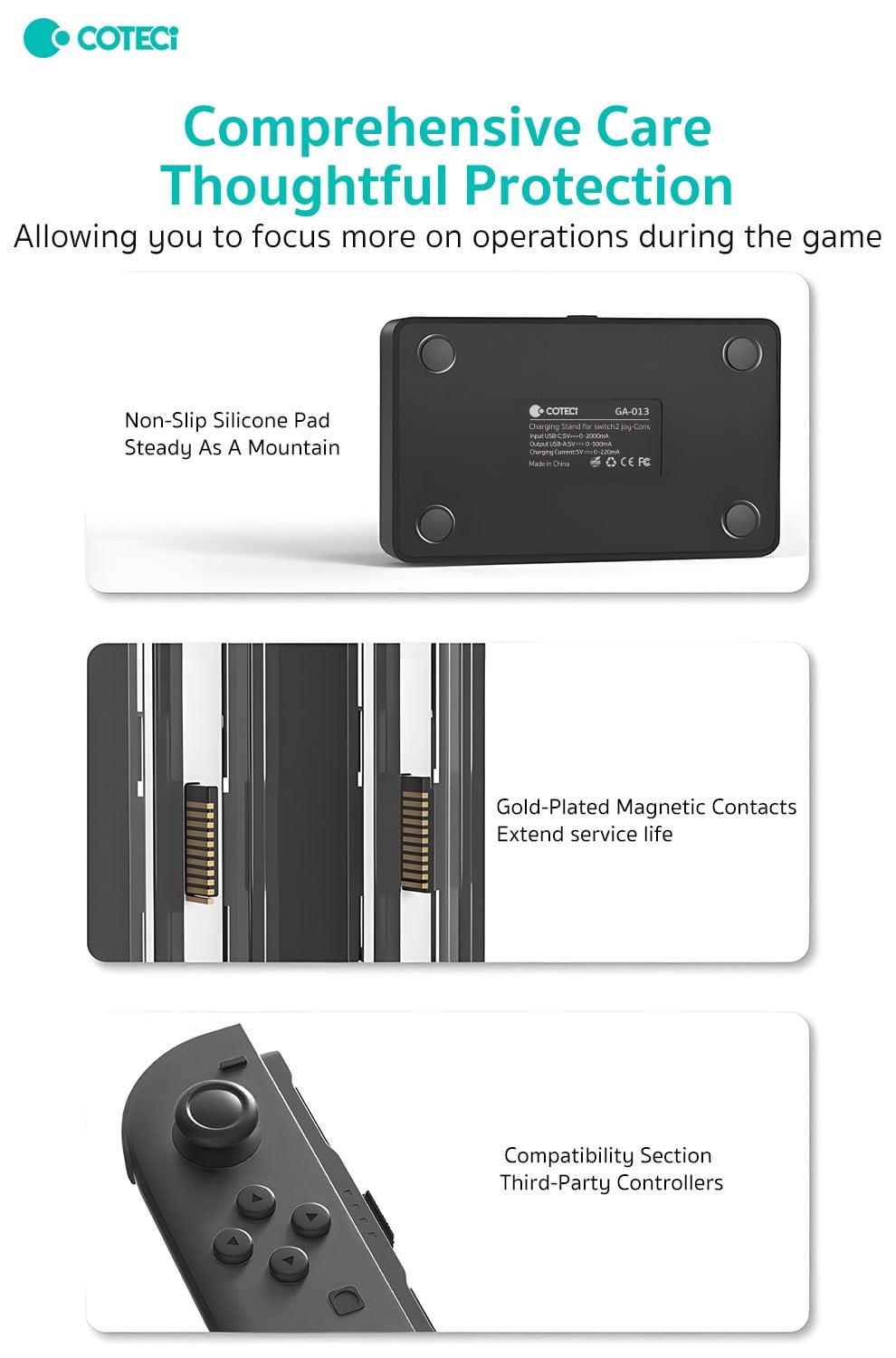 COTECi COTECi Nintendo Switch 2 Joy-Con Şarj Ünitesi ve Standı