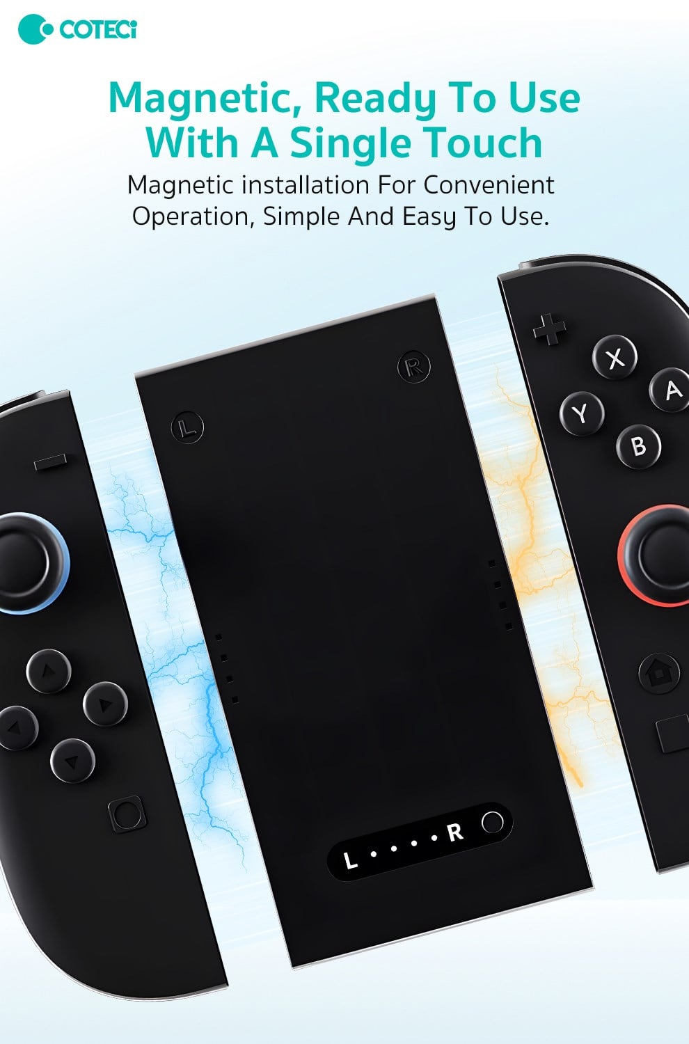 COTECi COTECi Nintendo Switch 2 Joy-Con Şarjlı Grip Aparatı